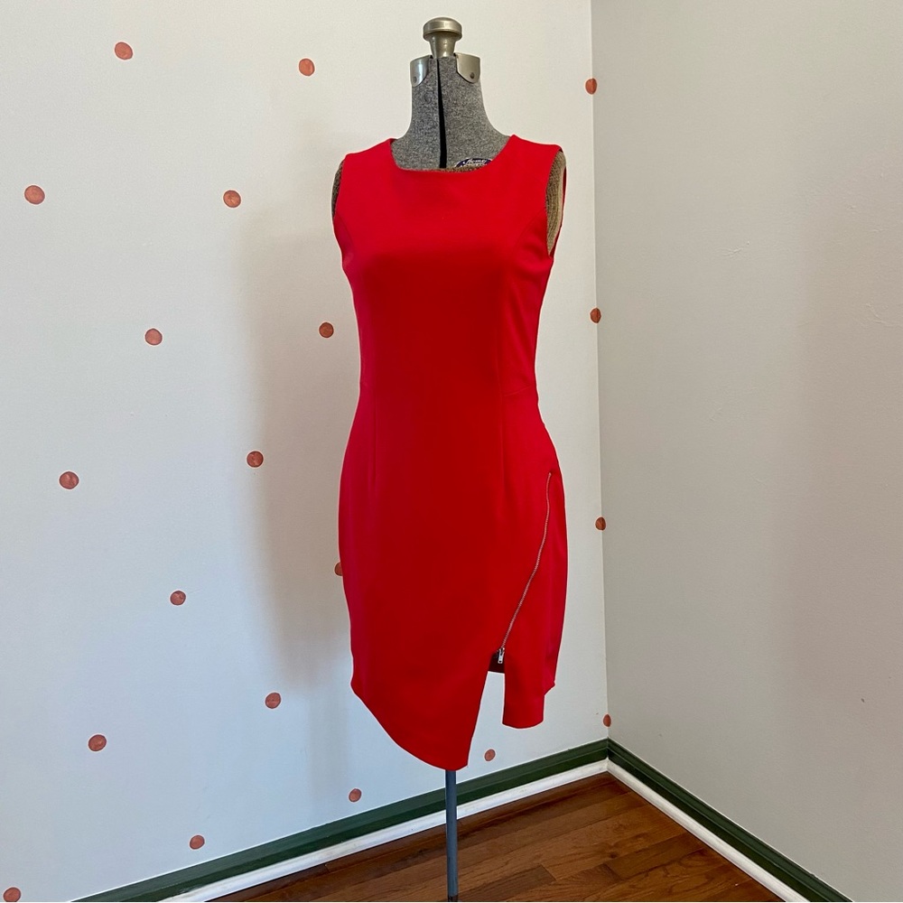 Red Pencil Dress Size 0